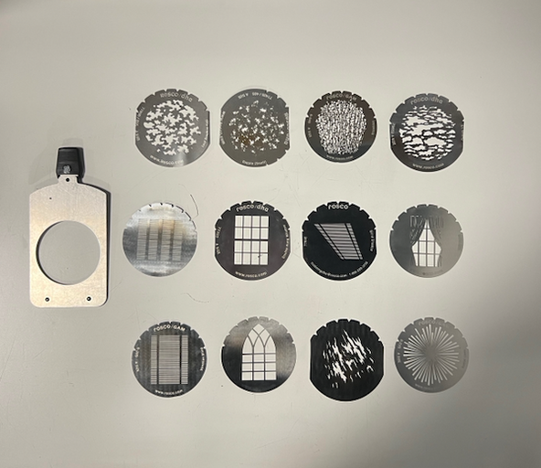 Gobo Set Of 12 - Size A With Holder