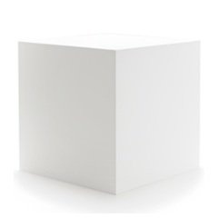 White Posing Cube #3 - Small