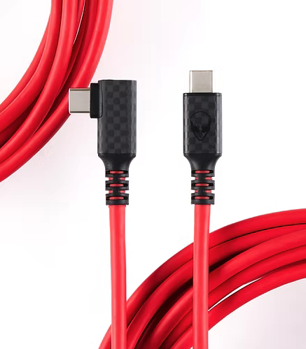 Los Alamos XL 10G Illuminated Series Right Angle USB-C To USB-C Cable 31 FT