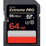 SD Card - 64GB Extreme Pro UHS-I SDXC Card - 95 MB/S