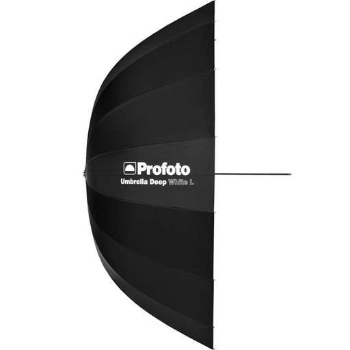 Large Deep White Umbrella  51″ view 2