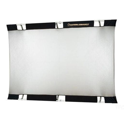 4'X6' Silver/White Fabric