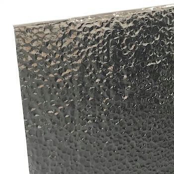 Styrofoam With One Side Stippled Silver - 2'X4' - 1