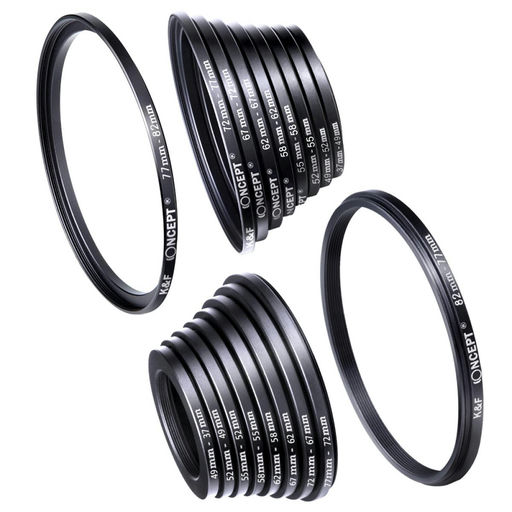18 Piece Step-Up & Step-Down Ring Set