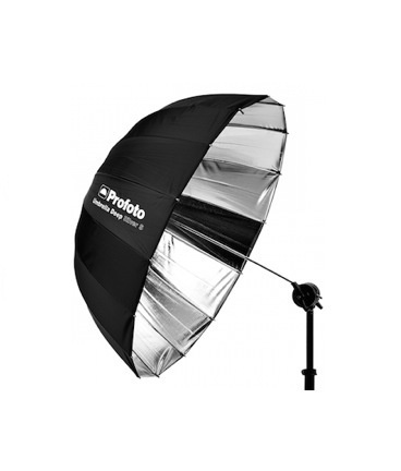 Small Deep Silver Umbrella 33″