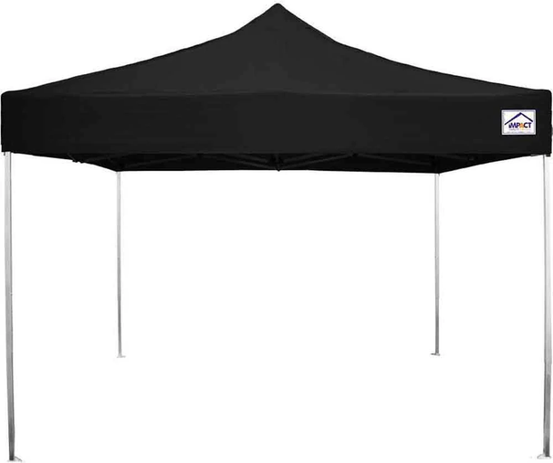 Tent 10'x10' Black With Sidewalls view 2