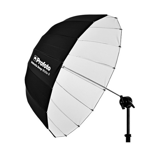 Medium Deep White Umbrella  41″