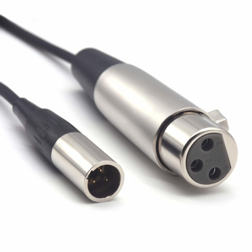 Mini-XLR Male To XLR Female Audio Cable