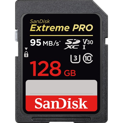 SD Card - 128GB Extreme Pro UHS-I SDXC - 95 MB/S