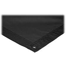 8'X8' Solid Black FR
